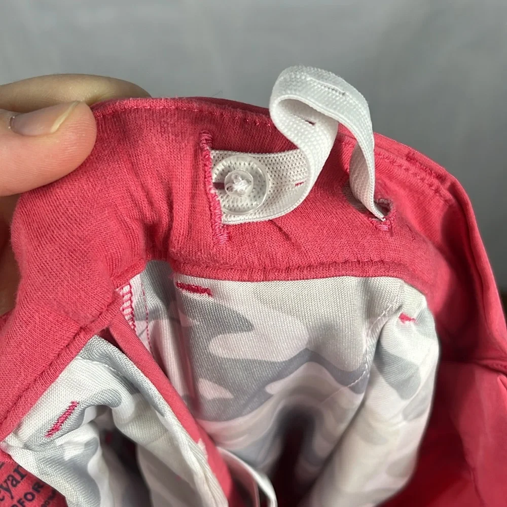 Vineyard Vines Boy’s Breaker Performance Pants‎ in Sailor Red (more of a pink).